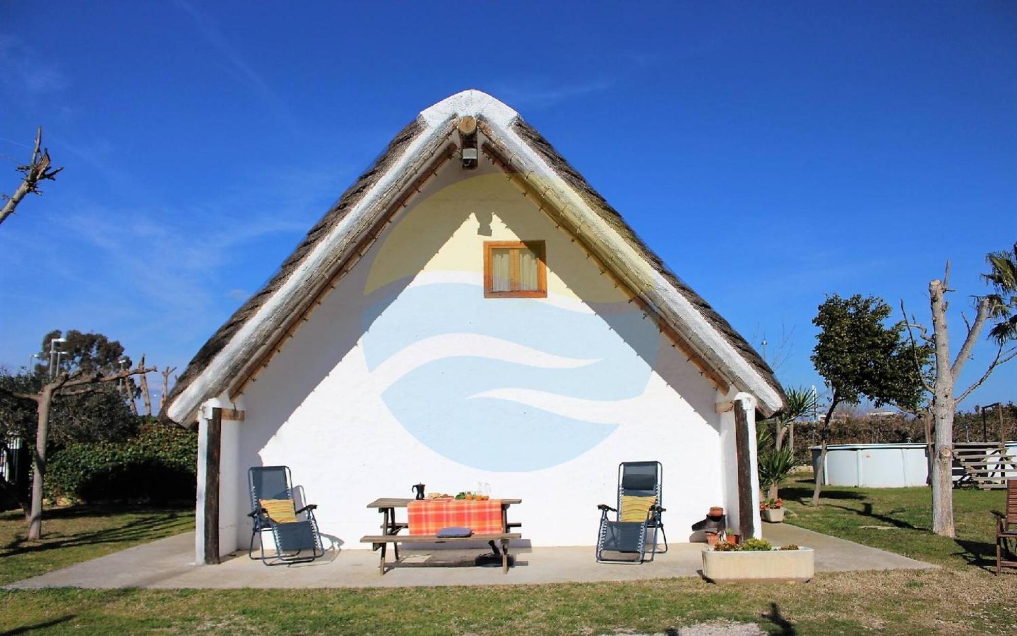 فيلا Barraca Tipica Del Delta, Con Piscina, Jardin Y Barbacoa - Deltavacaciones سانت جاومي د إنفيجا المظهر الخارجي الصورة